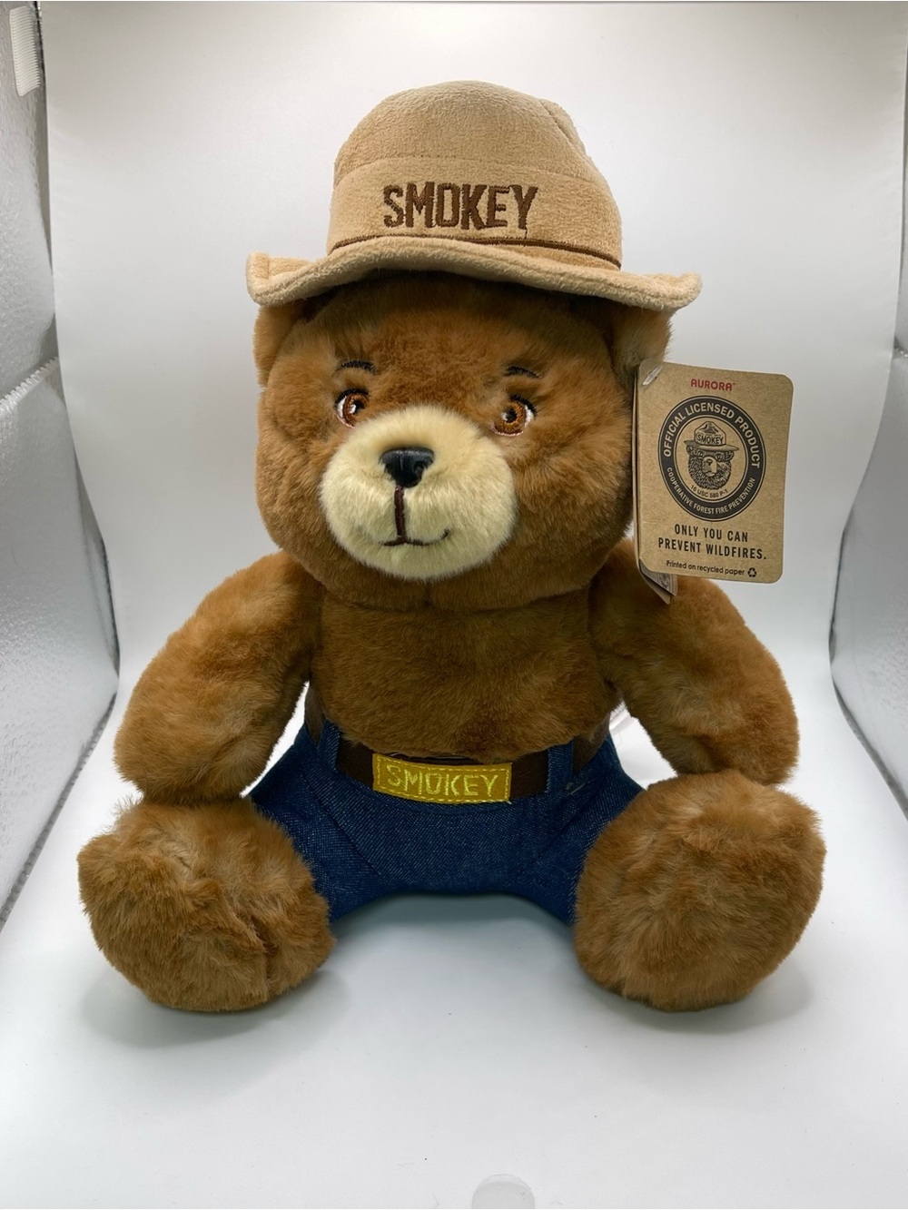 Smokey Bear Plush Toy - Brown Smokey by Aurora NWT